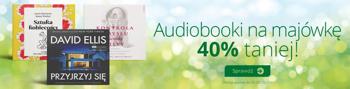 Audiobooki na majówkę -40%